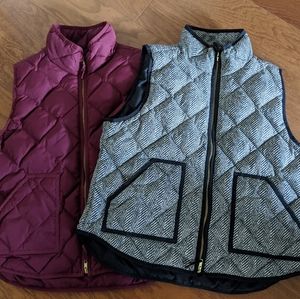 2x J. Crew vests XL